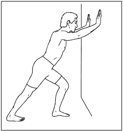 Bruce Lee training workout Calf Stretch