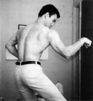 Bruce Lee weight training bodybuilder lats back 2