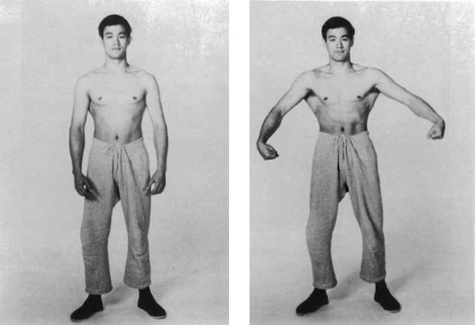 Bruce Lee weight training cobra lats