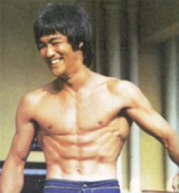 Bruce Lee abs workout Bruce Lee six-pack Bruce Lee laughing and smiling